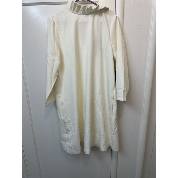 Tuckernuck | NEW Ivory Daphne Preppy Bow Tie 3/4 Sleeve Mini Dress XL Classic - Picture 1 of 5